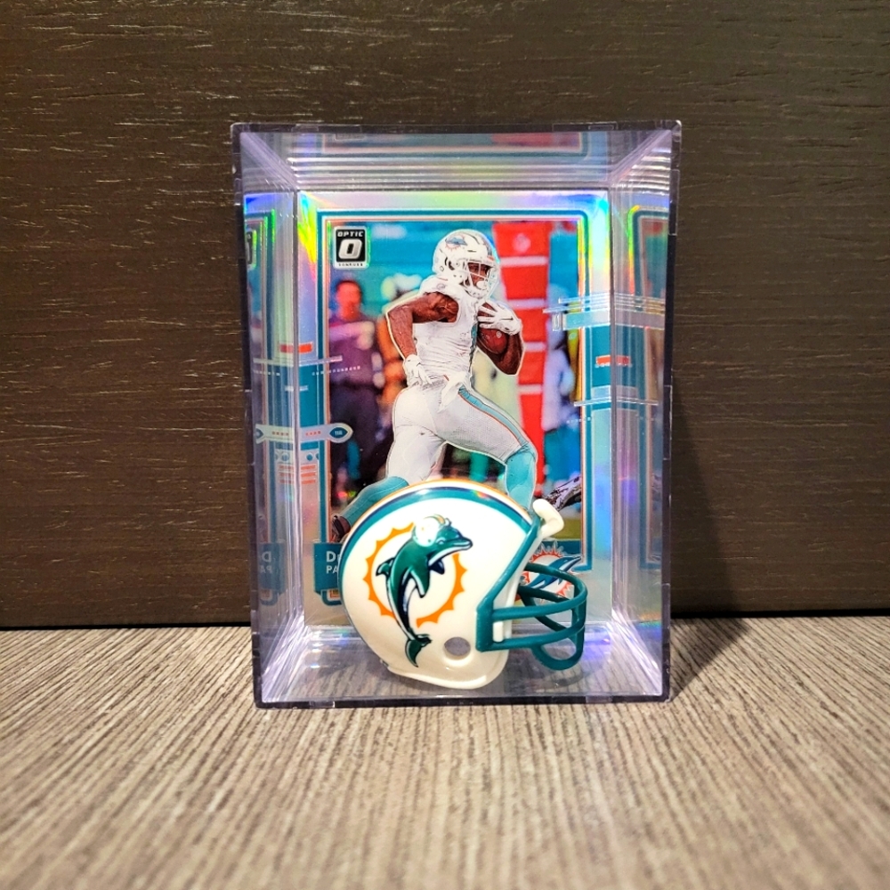 DeVante Parker Miami Dolphins Mini Helmet Football Sports Box